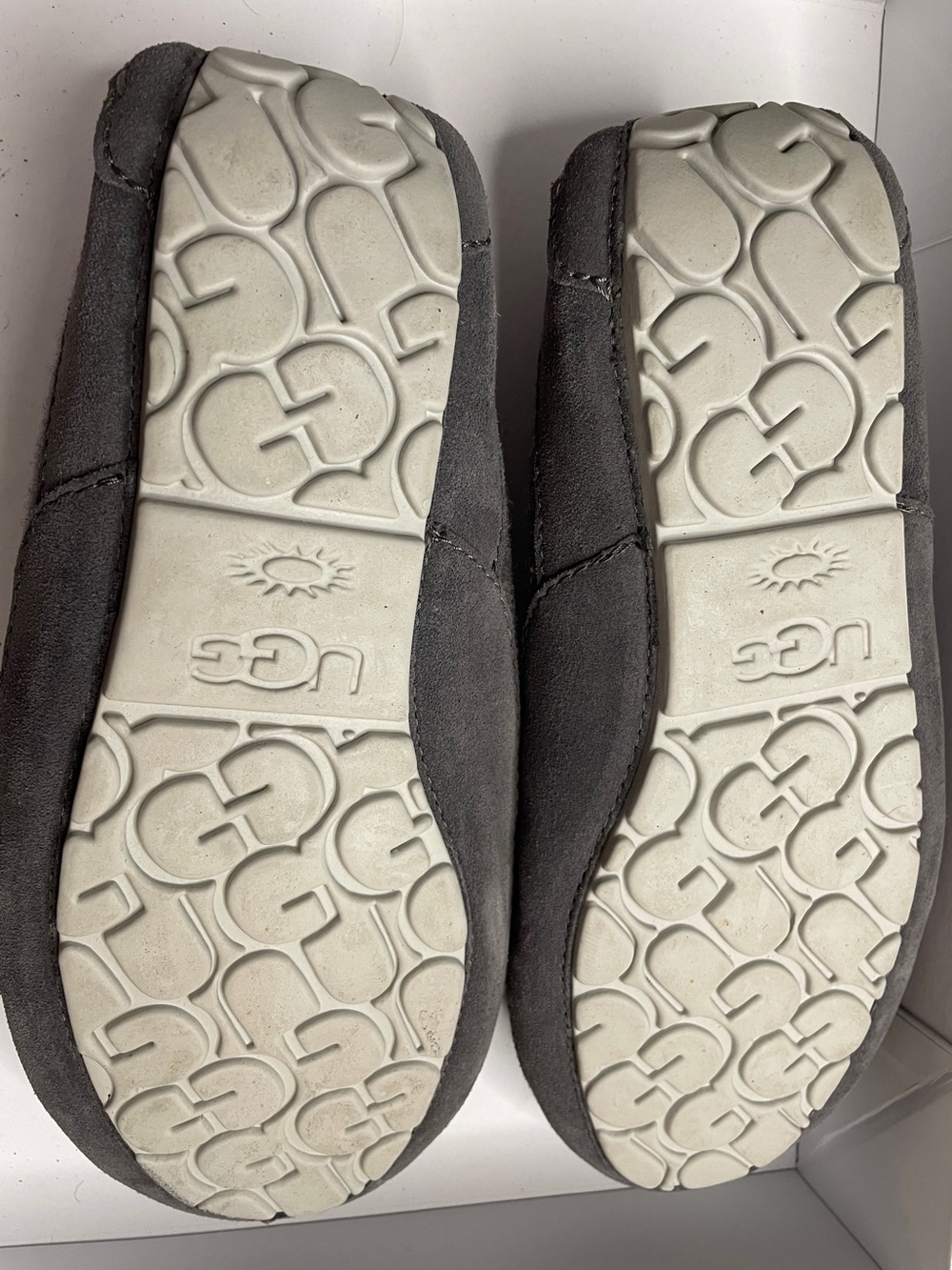 UGG Mens Ascot Charcoal Grey Slippers - Picture 3 of 5